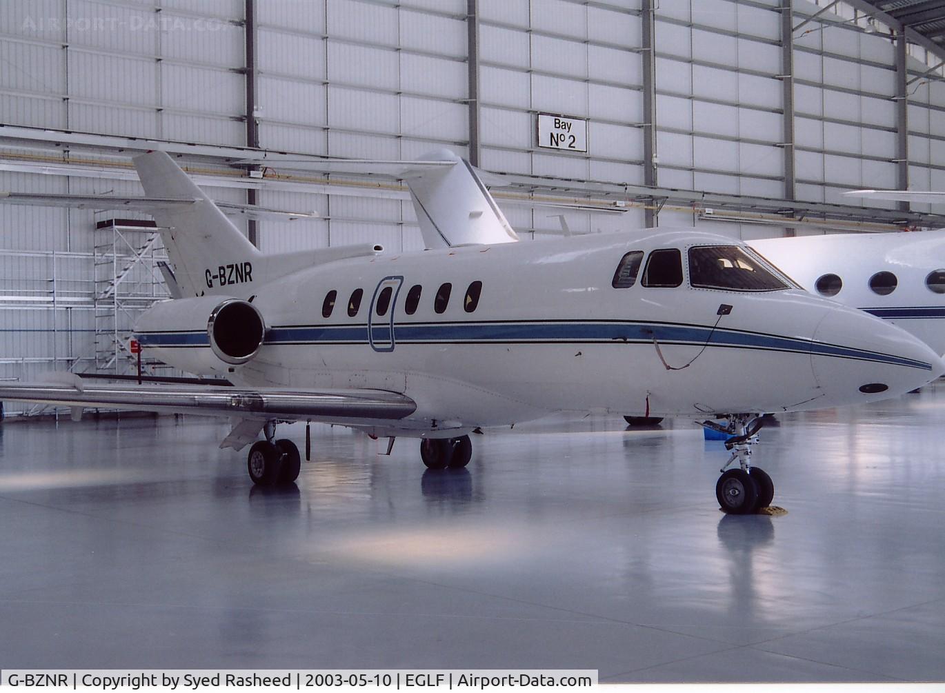 G-BZNR, 1990 British Aerospace BAe.125-800B C/N 258180, Hanger no 2 - TAG Aviation