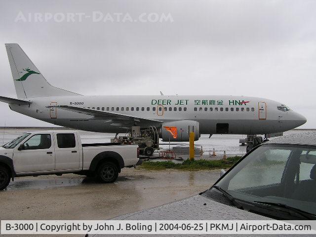 B-3000, 1998 Boeing 737-36Q C/N 29326, Refuel at Majuro enroute to Beijing