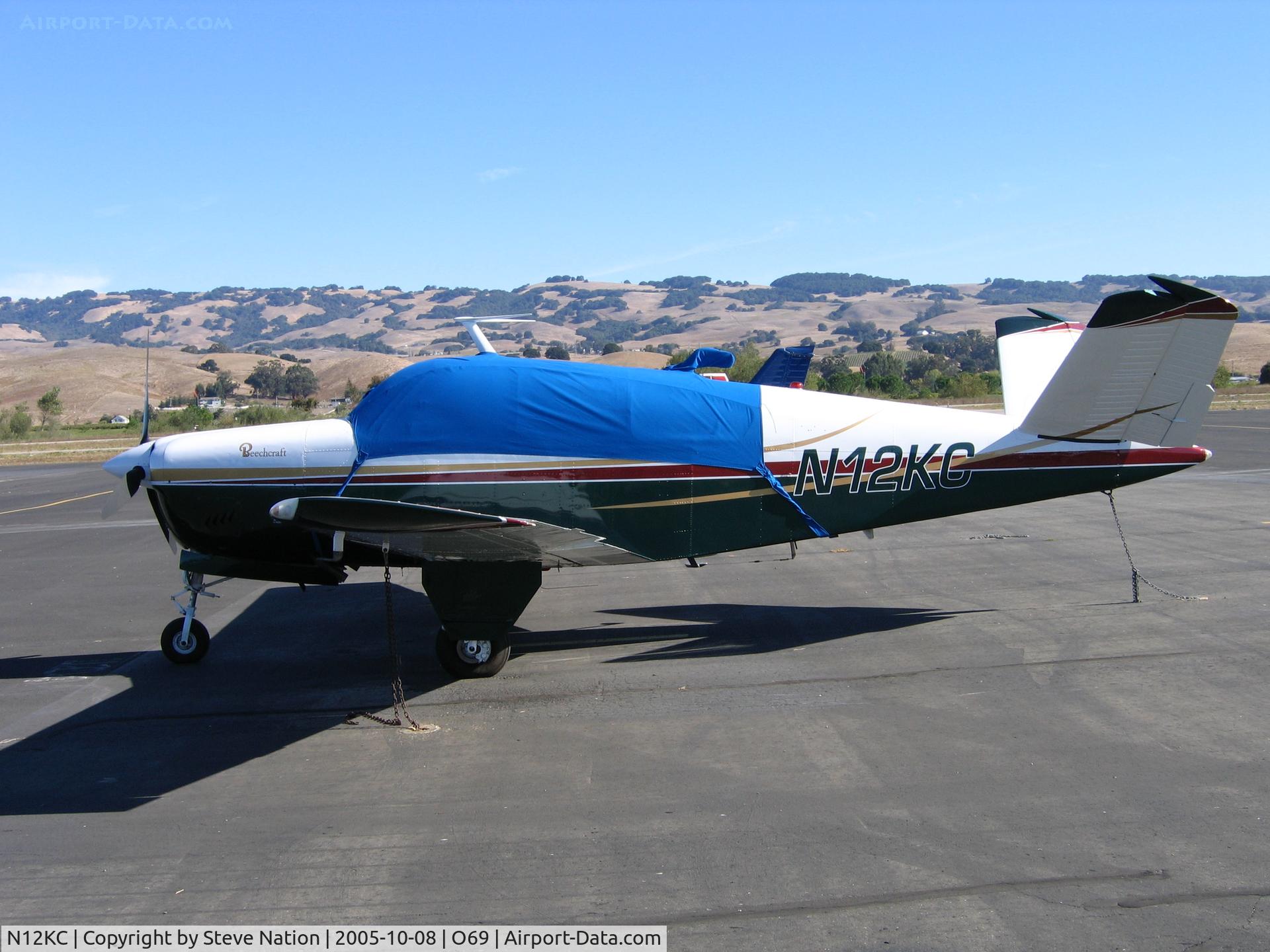 N12KC, 1965 Beech S35 Bonanza C/N D-7867, 1965 Beech S35 at Petaluma Municipal, CA