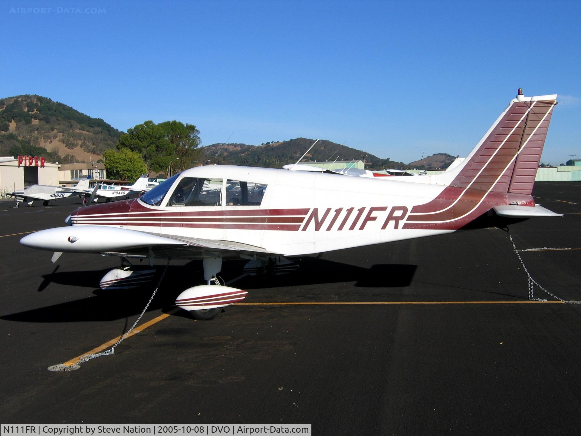 N111FR, 1972 Piper PA-28-140 C/N 28-7325055, Airward Inc. 1972 Piper PA-28-140 at Gnoss Field, Novato, CA