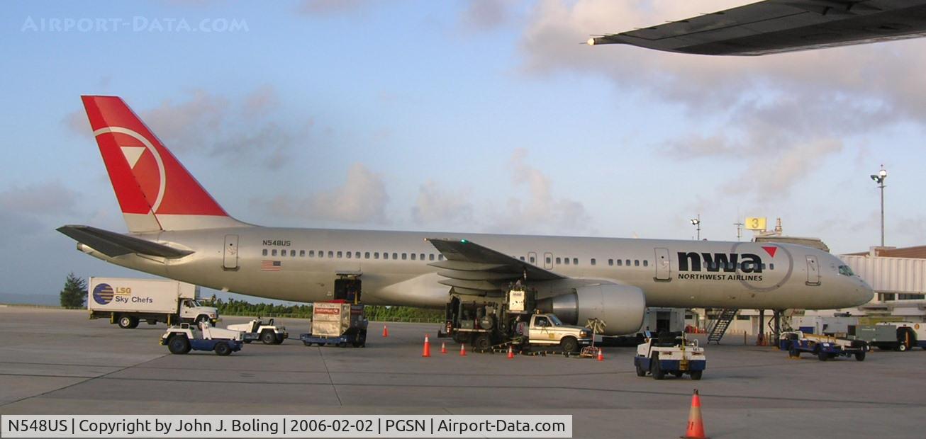 N548US, 1996 Boeing 757-251 C/N 26495, NWA 757. Possible prior US Air (reg number)