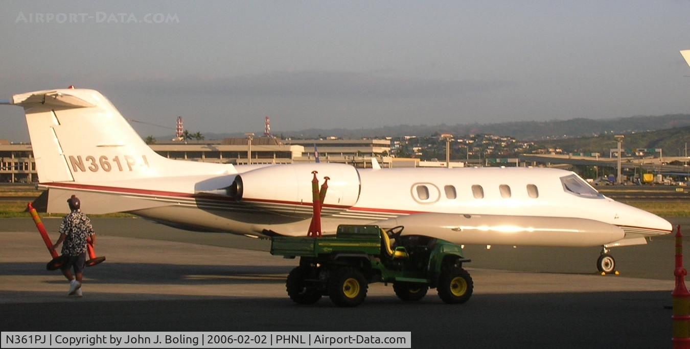 N361PJ, 1974 Gates Learjet 36 C/N 003, Lear 36 on GA ramp