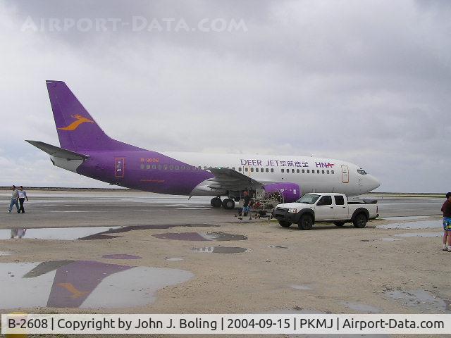B-2608, 1997 Boeing 737-36Q C/N 28662, Boeing 737-300 refuel at Majuro. Ferry flight Seattle to Beijing
