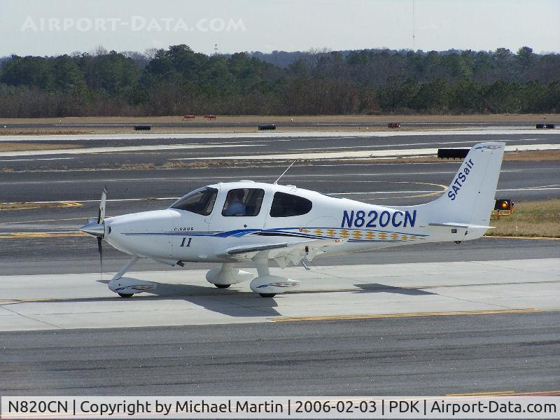 N820CN, 2005 Cirrus SR22 C/N 1660, Taxing from Mercury Air Service