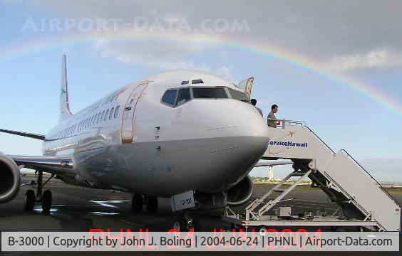 B-3000, 1998 Boeing 737-36Q C/N 29326, 737-300 ferry to China
