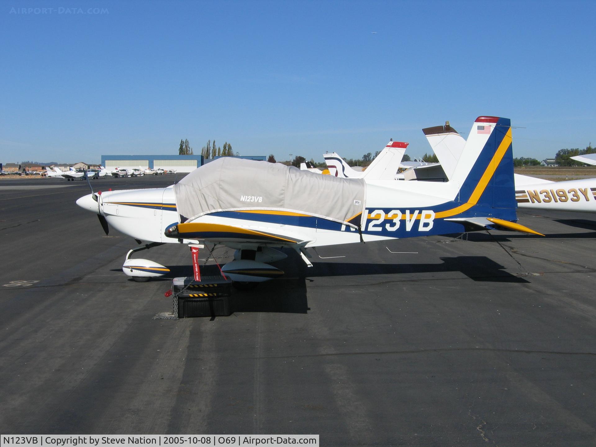 N123VB, 1991 American General AG-5B Tiger C/N 10056, 1991 American General AA5B at Petaluma Municipal, CA