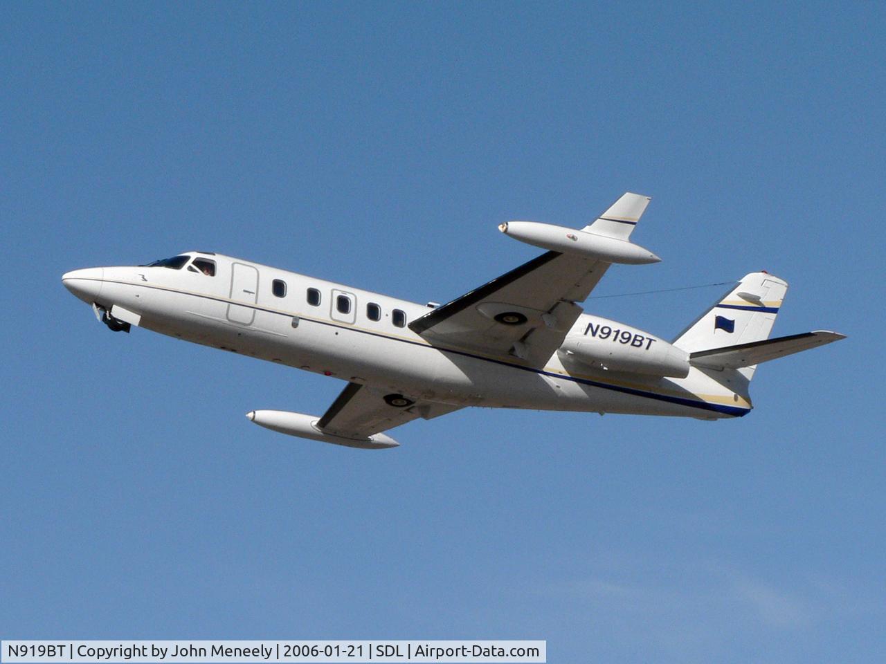 N919BT, 1985 Israel Aircraft Industries IAI-1124A Westwind II C/N 434, Seen departing from Scottsdale (SDL)
