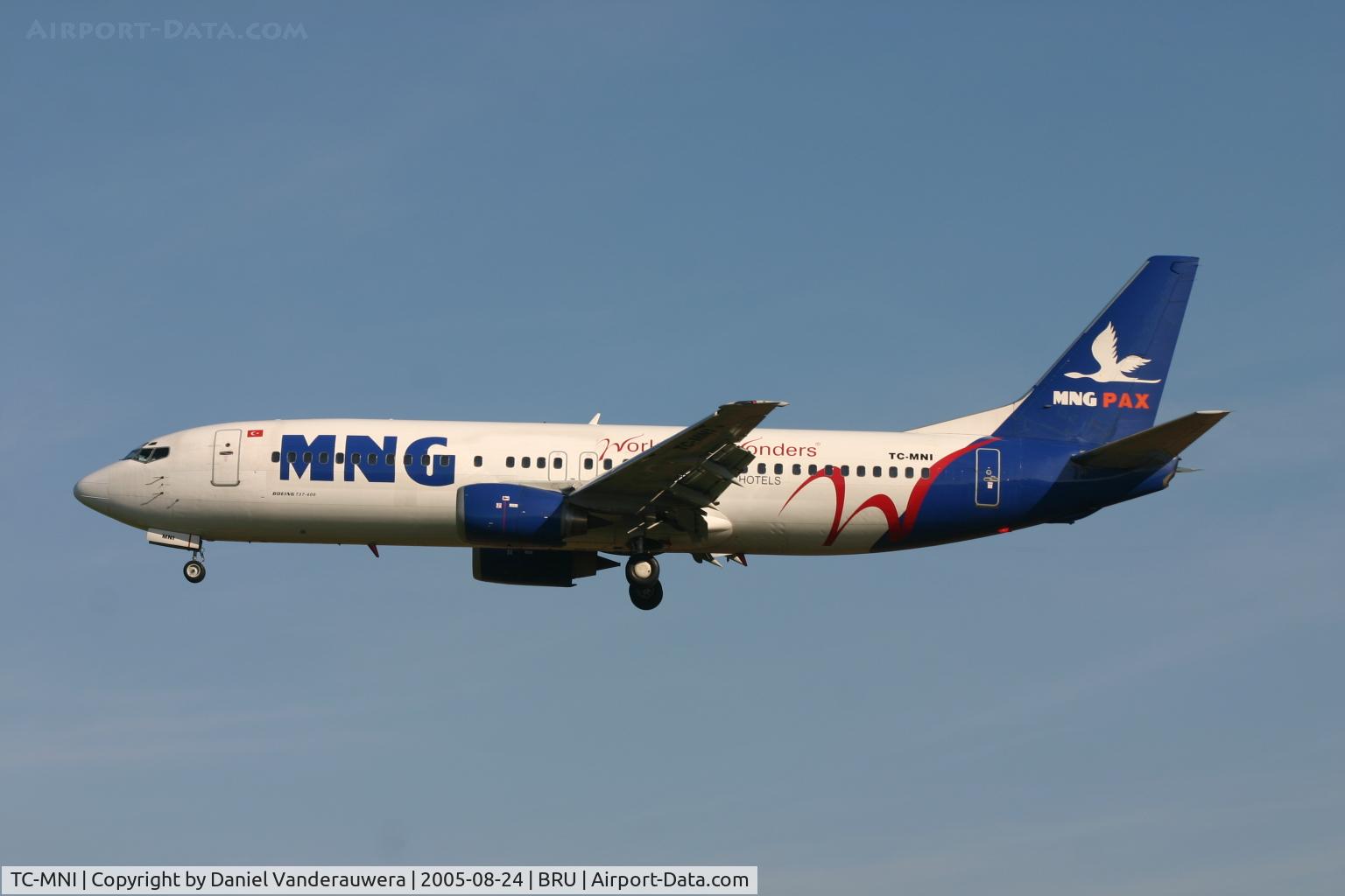 TC-MNI, 1989 Boeing 737-4K5 C/N 24128, back from Turkey
