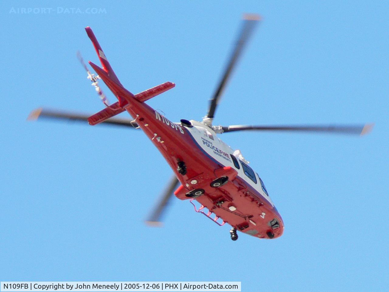 N109FB, Agusta A-109E C/N 11629, Overflying PHX's Terminal 3