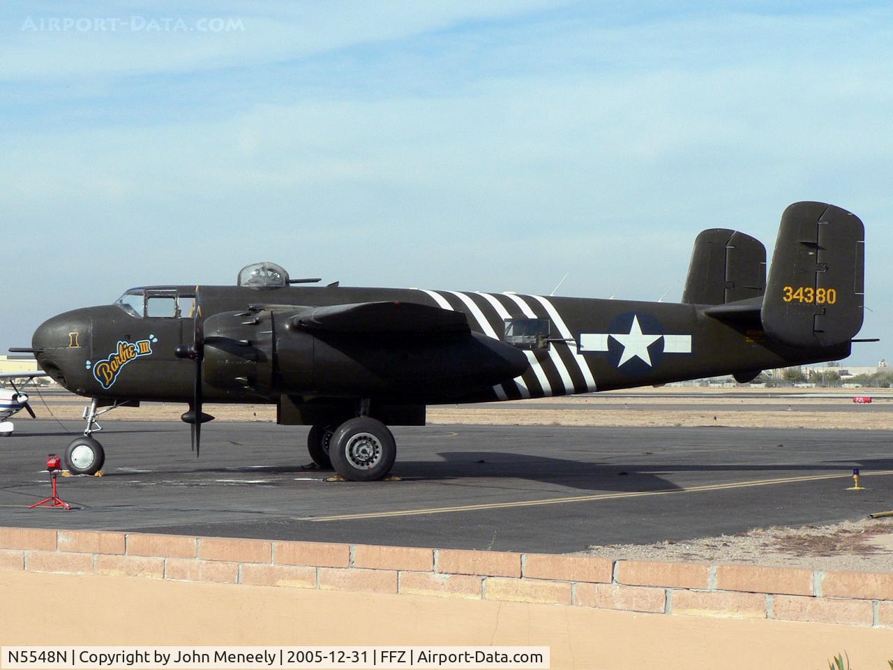 N5548N, 1943 North American B-25H Mitchell C/N 98-21107, 