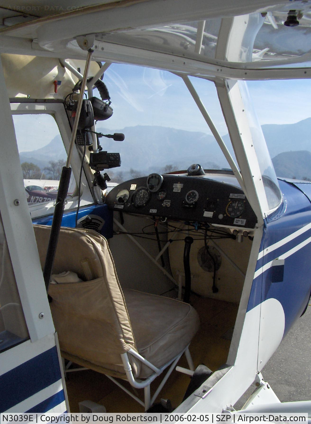 N3039E, 1946 Aeronca 7AC Champion C/N 7AC-6625, 1946 Aeronca 7AC CHAMPION, Continental O-200 100 Hp upgrade by STC, panel