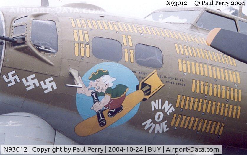 N93012, 1944 Boeing B-17G-30-BO Flying Fortress C/N 32264, Not all noseart is sexy women