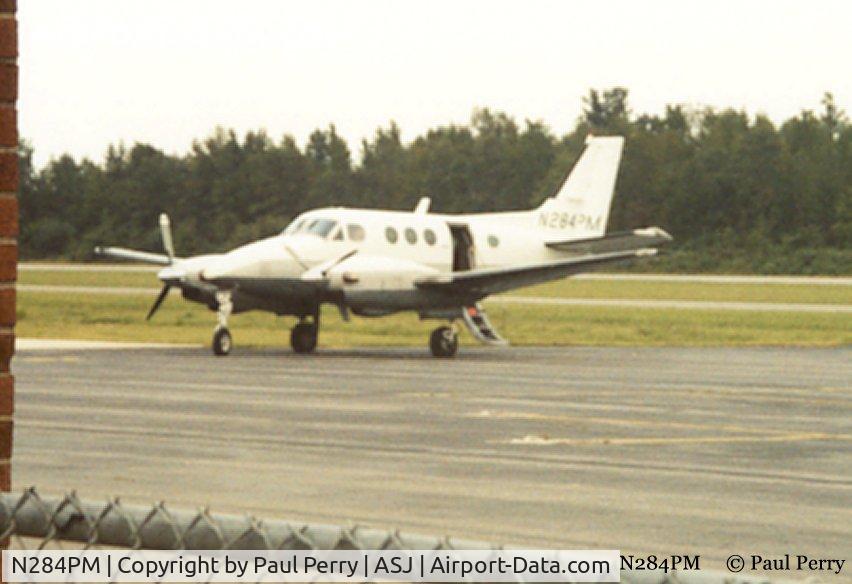 N284PM, 1977 Beech C90 King Air C/N LJ-734, All alone on the ramp at Tri County Airport