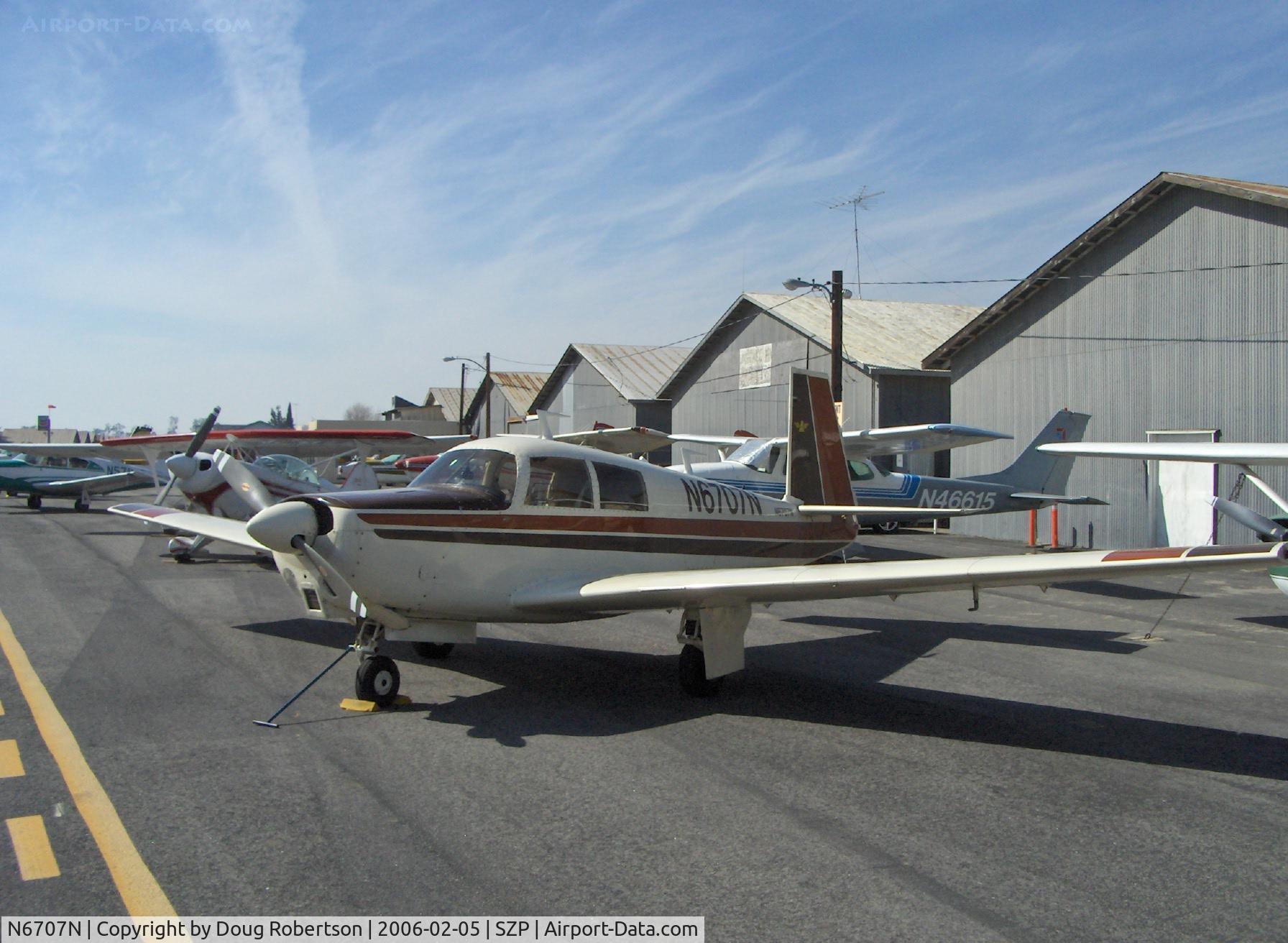 N6707N, 1968 Mooney M20C Ranger C/N 680043, 1968 Mooney M20C RANGER, Lycoming O&OV-360 180 Hp