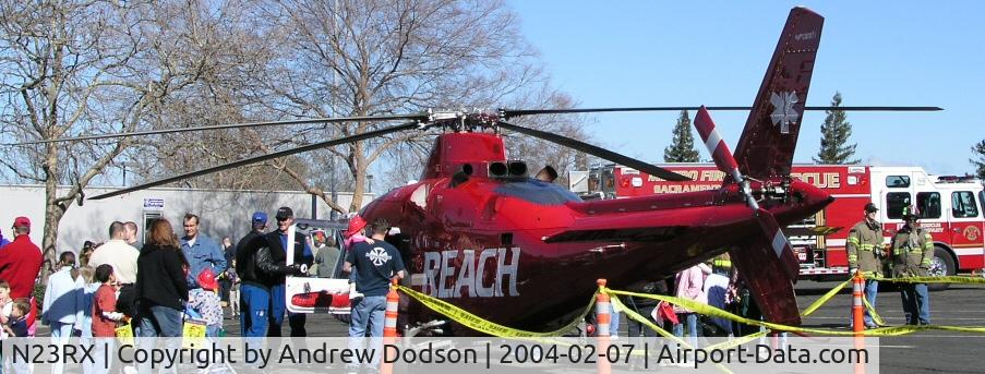 N23RX, Agusta A-109A Hirundo C/N 7205, Citrus Heights, CA - Sunrise Mall