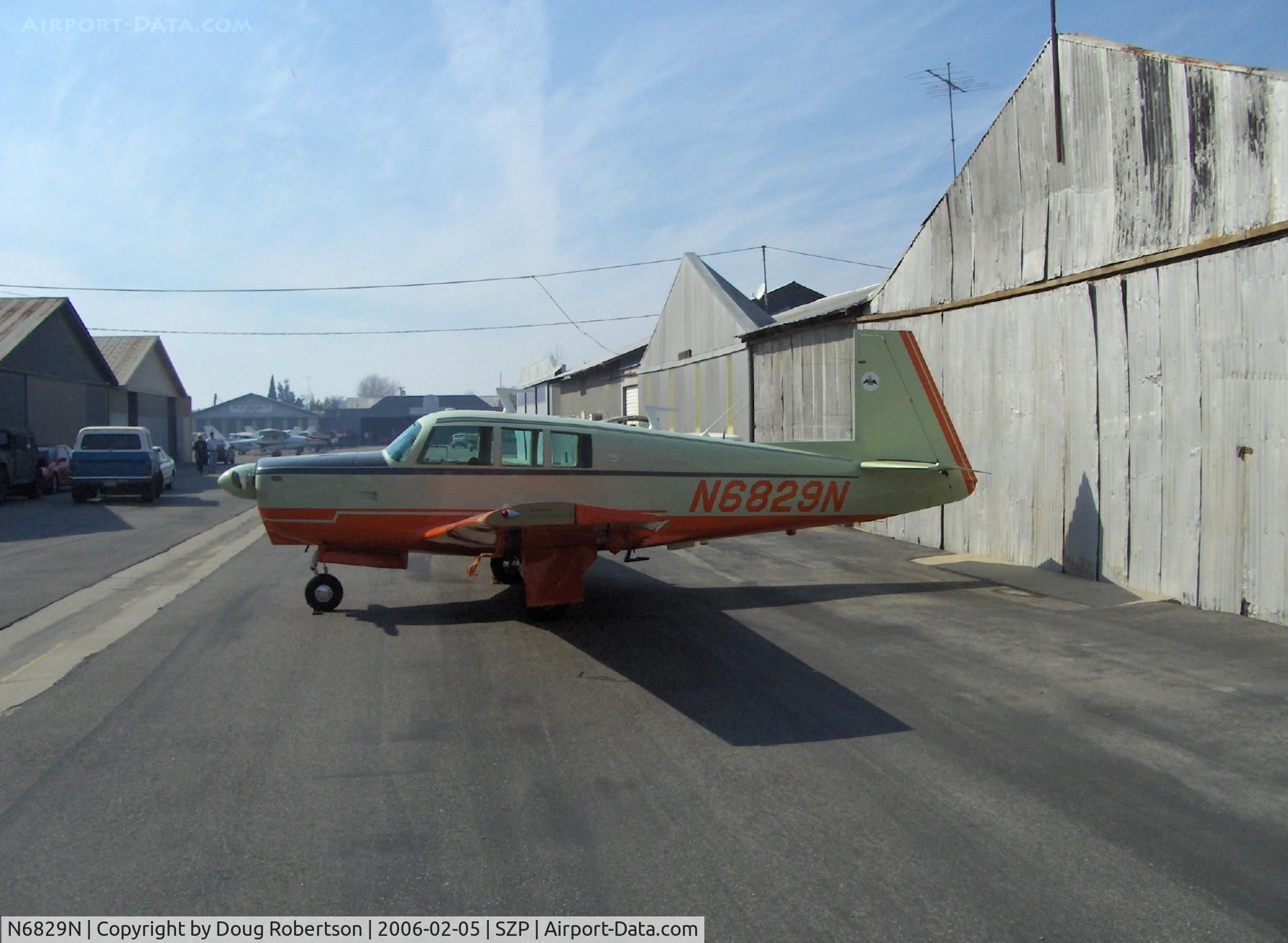 N6829N, 1968 Mooney M-20G Statesman C/N 680110, 1968 Mooney M20G STATESMAN, Lycoming O&VO-360 180 Hp