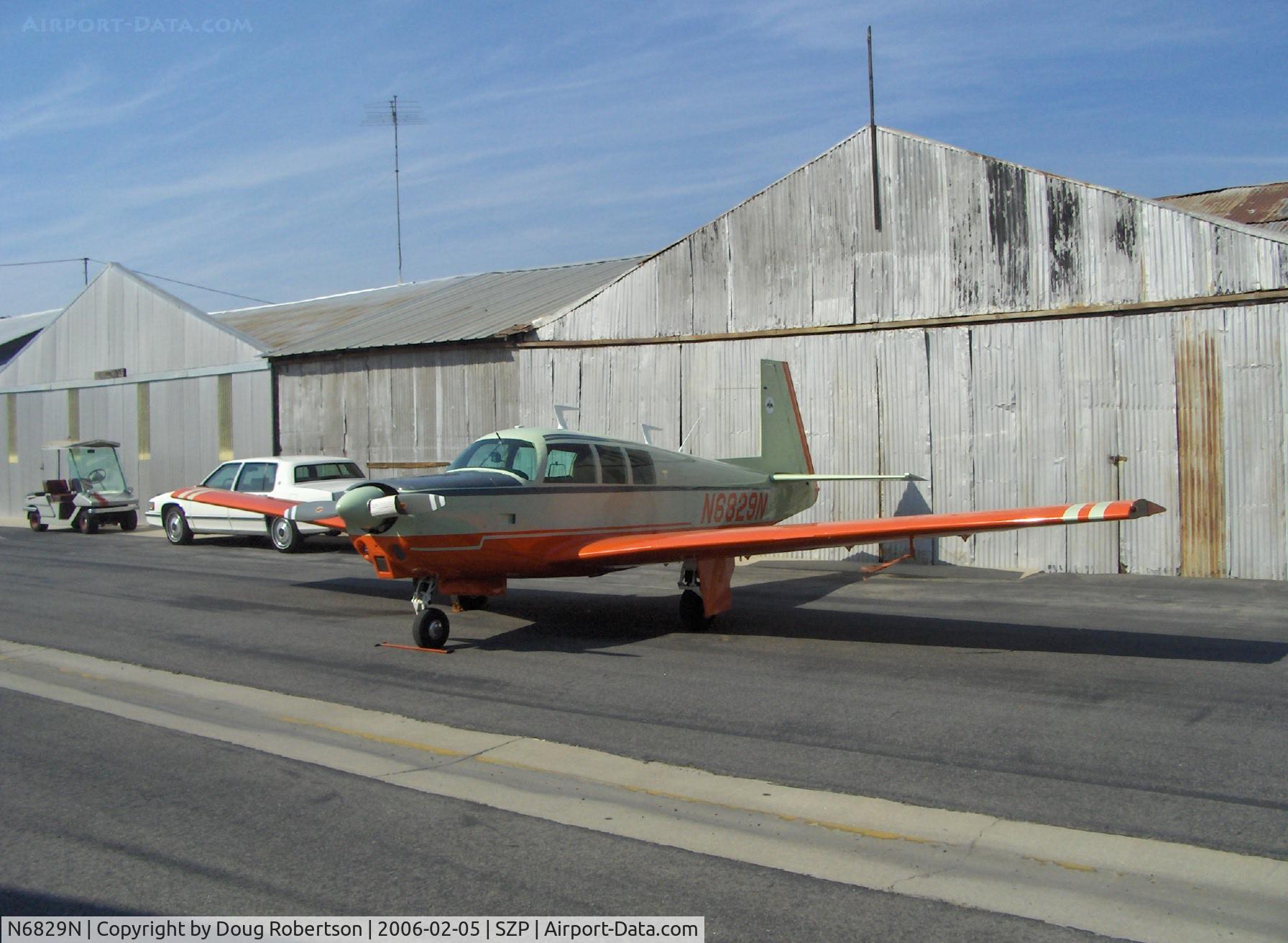 N6829N, 1968 Mooney M-20G Statesman C/N 680110, 1968 Mooney M20G STATESMAN, Lycoming O&OV-360 180 Hp