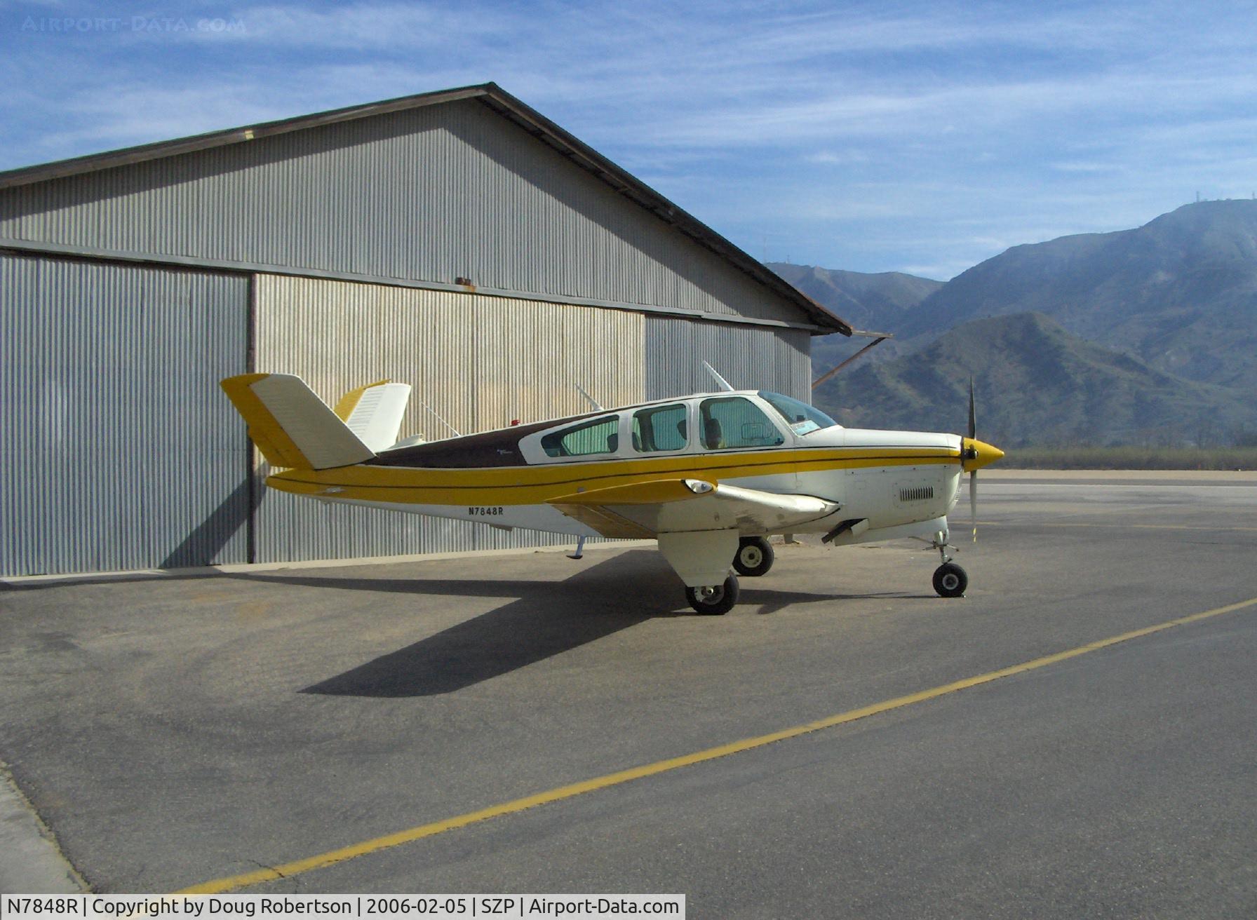 N7848R, 1968 Beech V35A Bonanza C/N D-8904, 1968 Beech V35A BONANZA, Continental IO-550 300 Hp upgrade