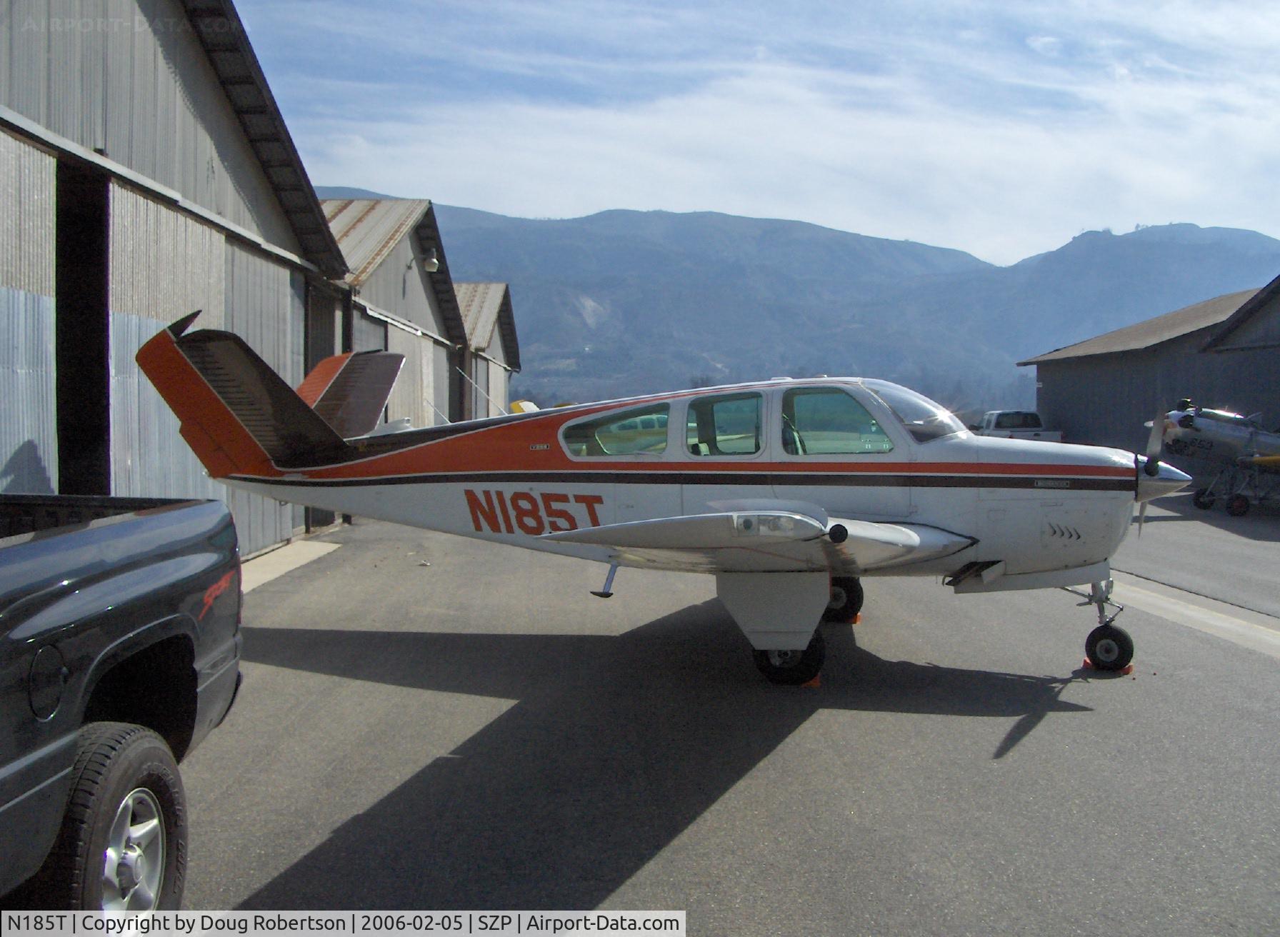 N185T, 1974 Beech V35B Bonanza C/N D-9672, 1974 Beech V35B BONANZA, Continental IO-520-B 285 Hp