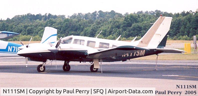 N111SM, 1977 Piper PA-34-200T C/N 34-7770333, Nice and clean twin waiting for another flight