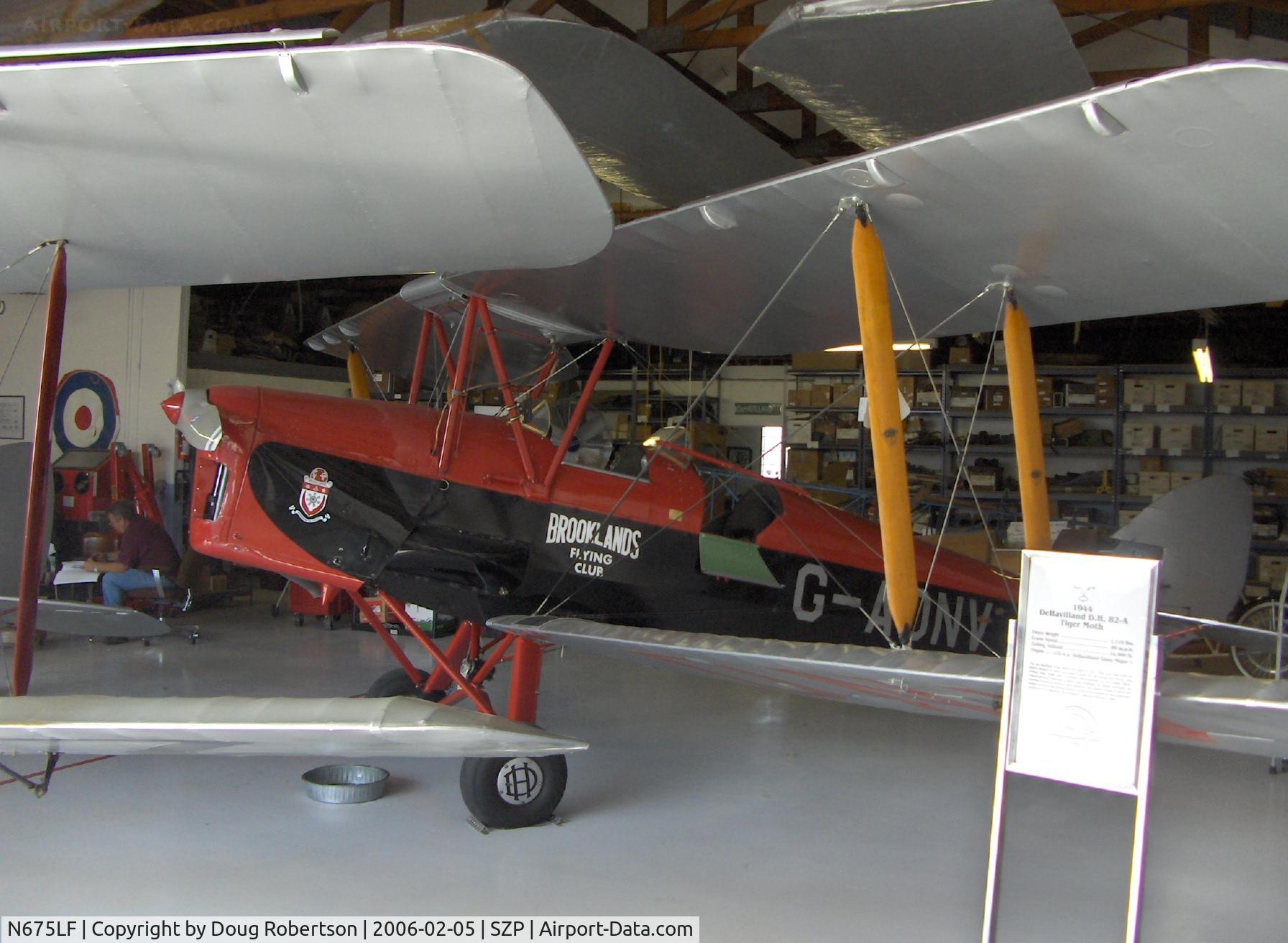 N675LF, 1944 De Havilland DH-82A Tiger Moth II C/N 86572, 1944 DeHavilland D.H.82A TIGER MOTH, deH Gipsy Major 1 135 Hp