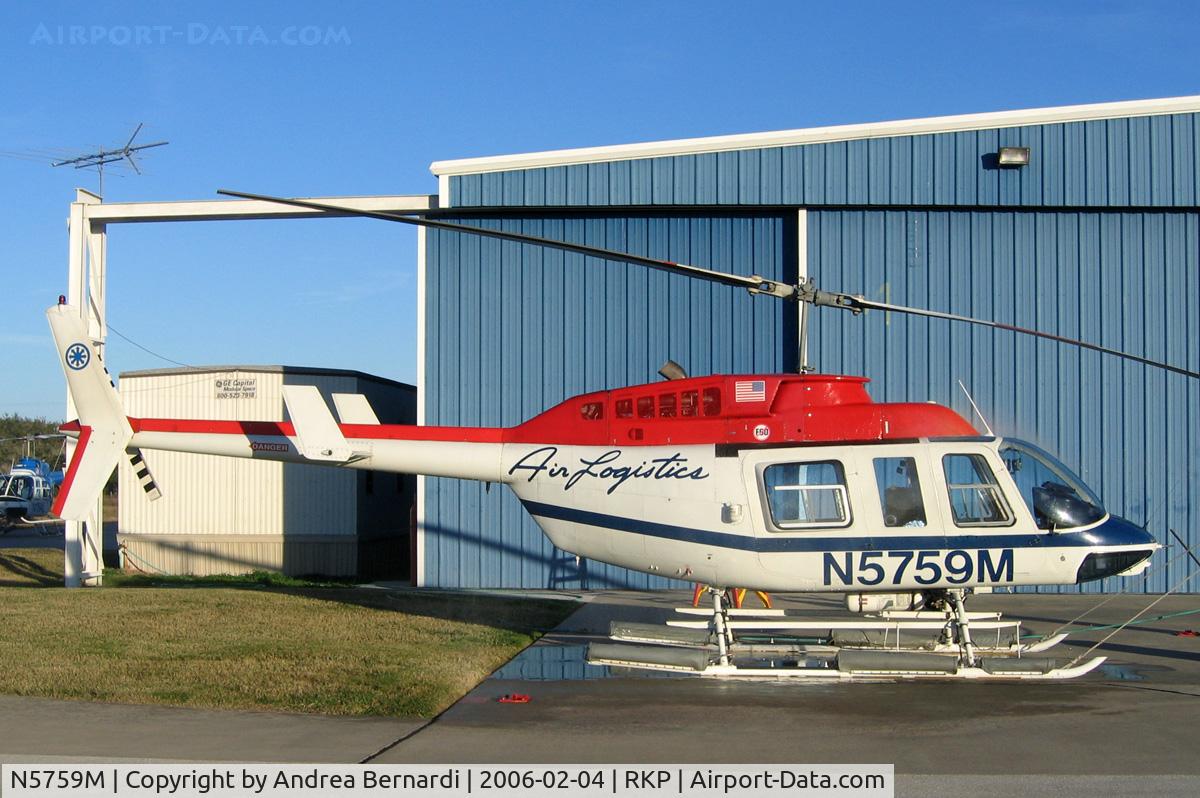 N5759M, Bell 206L-1 LongRanger II C/N 45555, Unusual color in Air Log fleet