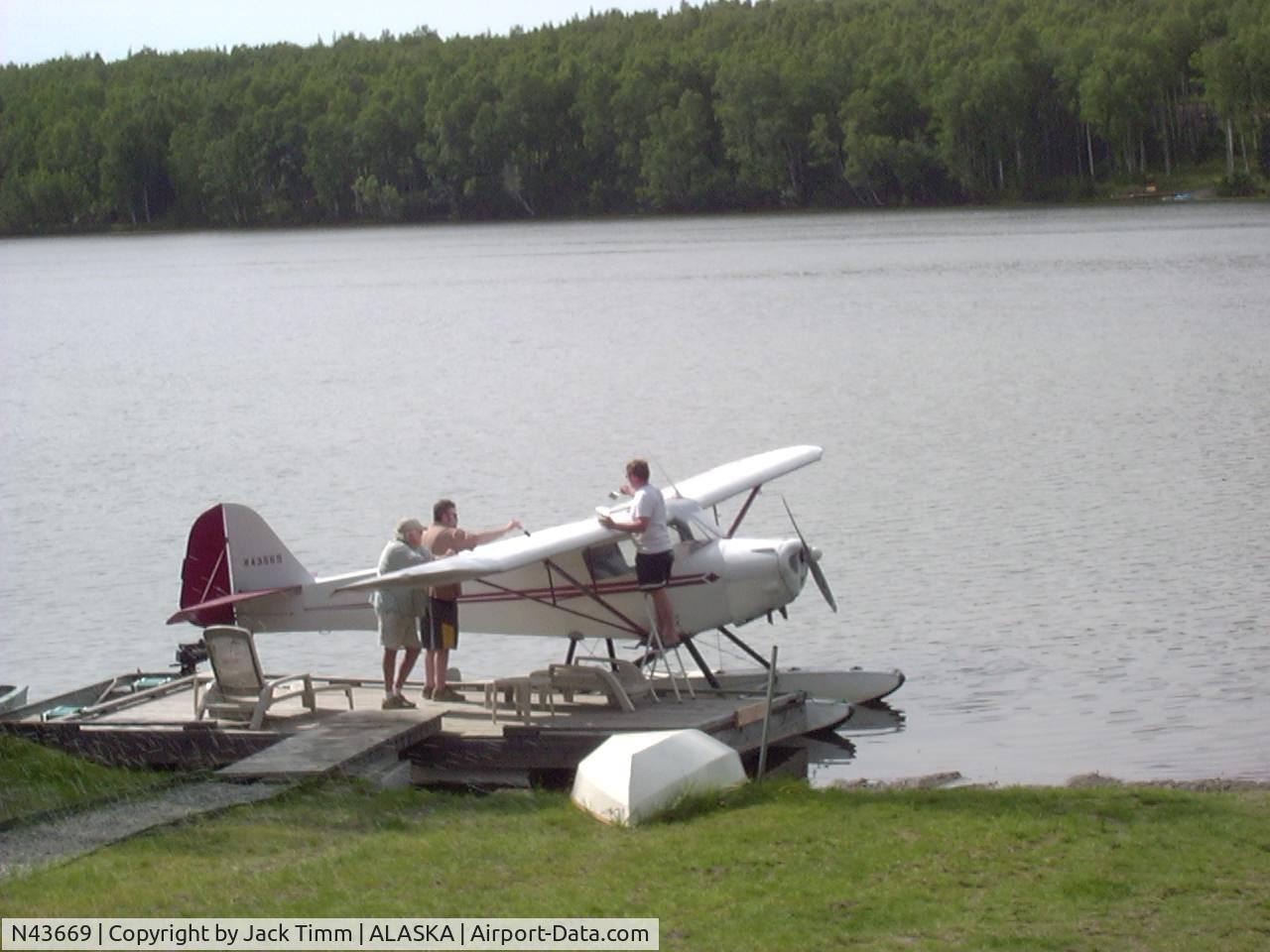 N43669, 1946 Taylorcraft BC12-D C/N 7328, Taylorcraft N43669 gets some rejuvinator