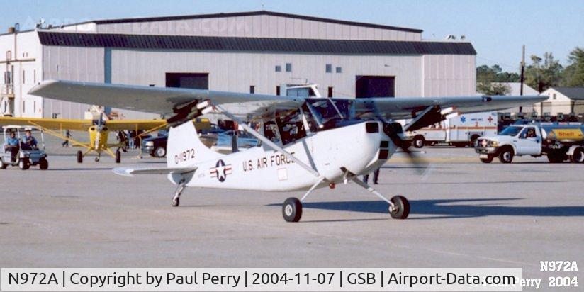 N972A, 1951 Cessna L-19A Bird Dog C/N 5111972, Dig the rockets under the wing.  Not sure if they are marked for Willy Pete or not