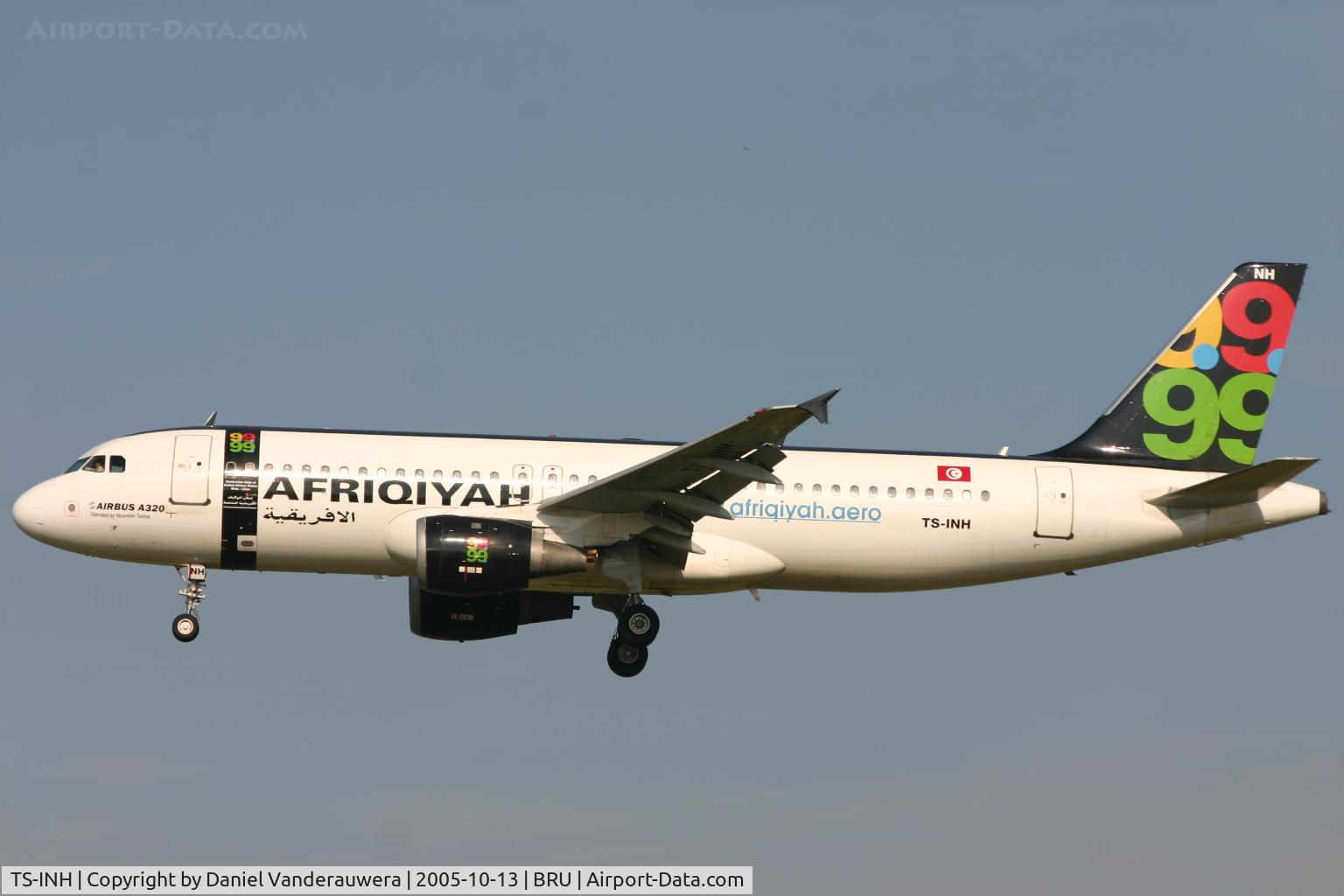 TS-INH, 1991 Airbus A320-211 C/N 157, short to land on 25L
