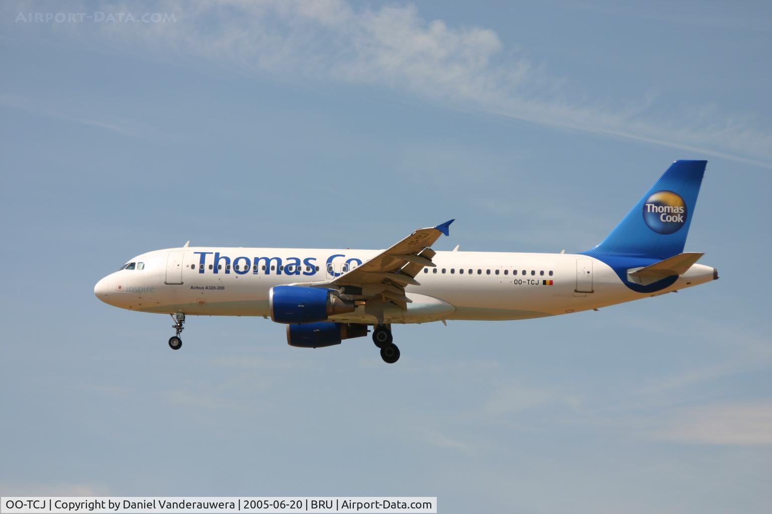 OO-TCJ, 2002 Airbus A320-214 C/N 1787, arrival of flight FQ1319 on rnw 25L