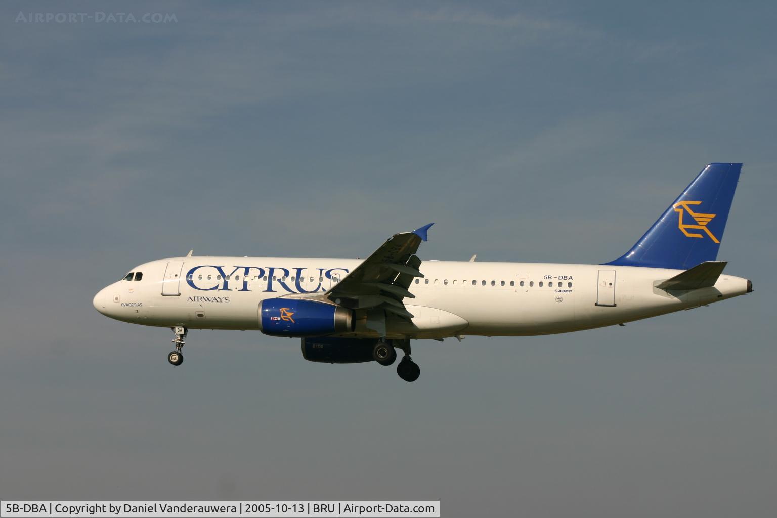 5B-DBA, 1991 Airbus A320-231 C/N 180, arrival of flight CY324 - actual livery