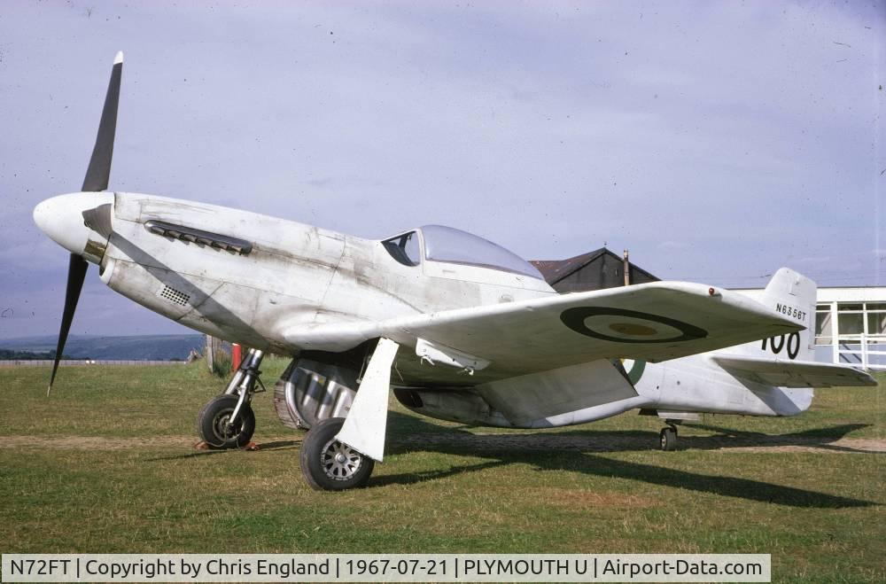 N72FT, 1944 North American P-51D Mustang C/N 44-74494A, Mustang N9356T (now N72FT) at Plymouth, UK