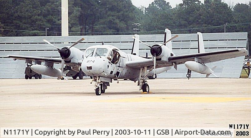 N1171Y, 1962 Grumman OV-1D Mohawk C/N 33B, A quiet spot on the Warbird Ramp at Seymour Johnson AFB