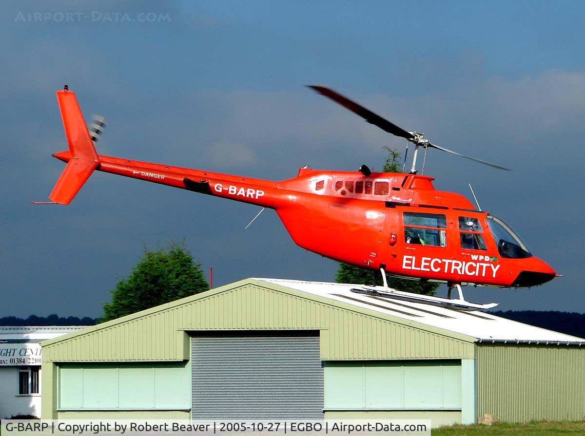 G-BARP, 1973 Bell 206B JetRanger II C/N 967, Bell 206B Jet Ranger 2 taken at Wolverhampton (Halfpenny Green)