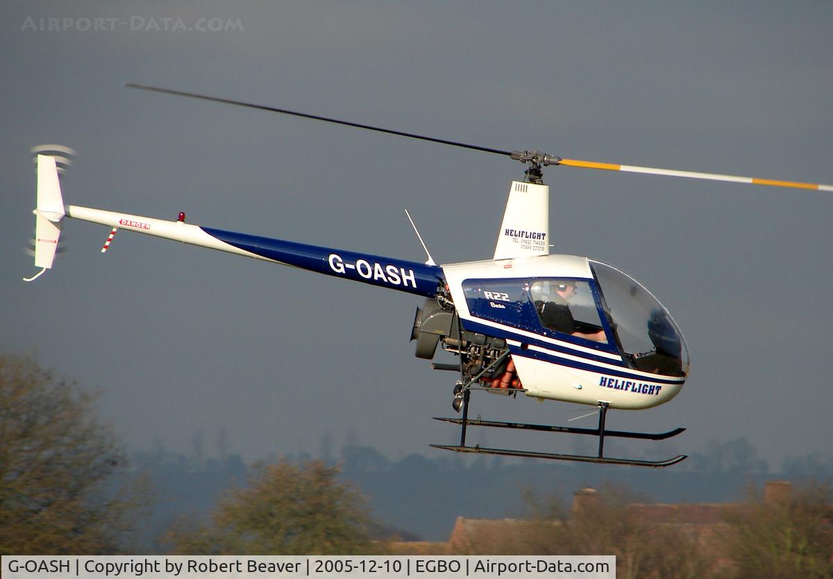 G-OASH, 1988 Robinson R22 Beta C/N 0761, Robinson R22 Beta owned by Heliflight UK (Halfpenny Green)