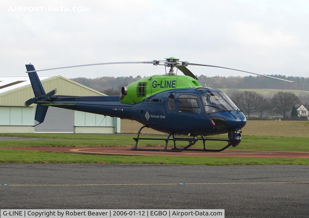 G-LINE, 1994 Eurocopter AS-355N Ecureuil 2 C/N 5566, Aerospatiale AS-355N Twin Squirrel owned by National Grid (Halfpenny Green)