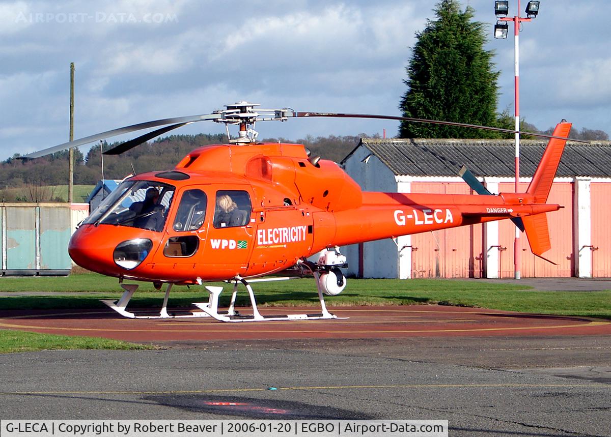 G-LECA, 1981 Aérospatiale AS-355F-1 Twin Ecureuil C/N 5043, Aerospatiale AS-355-1 Twin Squirrel owned by Western Power Distribution (Halfpenny Green)