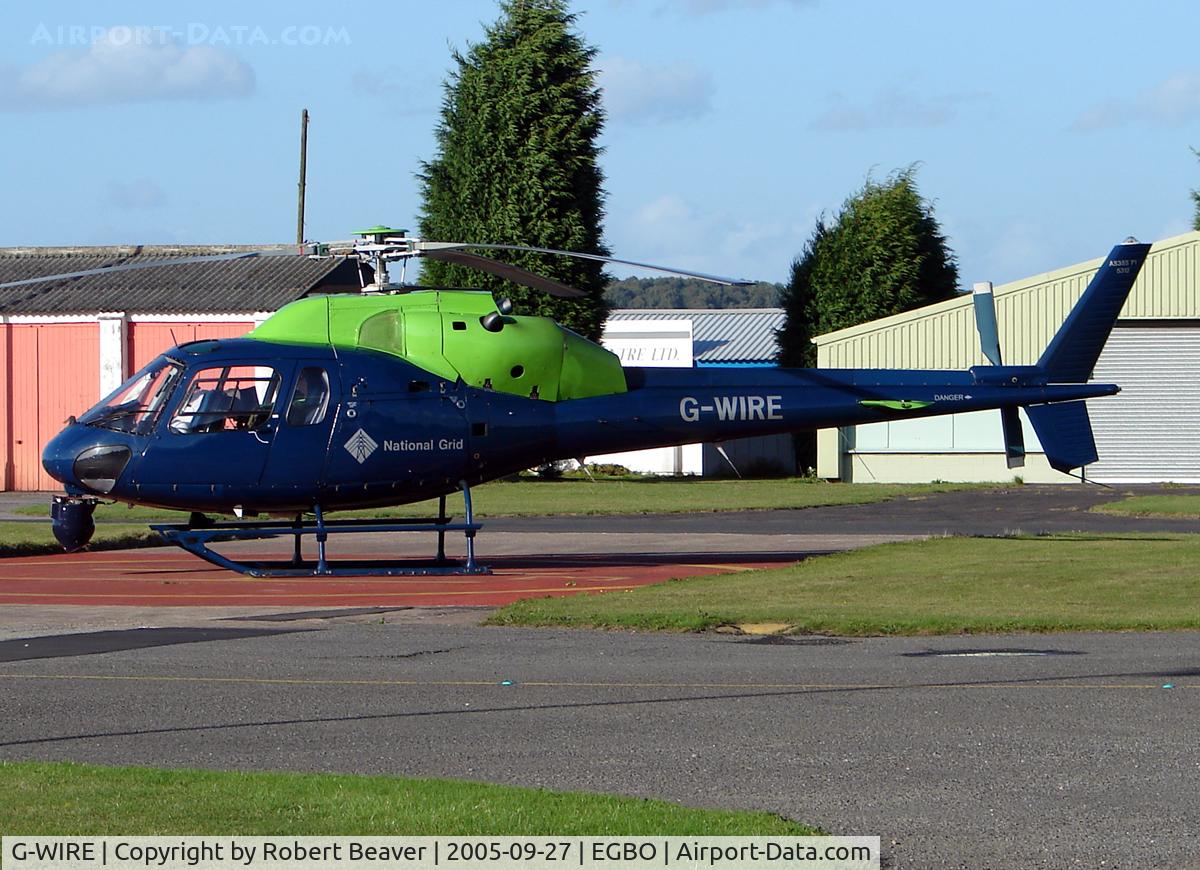 G-WIRE, 1984 Aérospatiale AS-355F-1 Ecureuil 2 C/N 5312, Aerospatiale AS-355N Twin Squirrel owned by National Grid (Halfpenny Green)