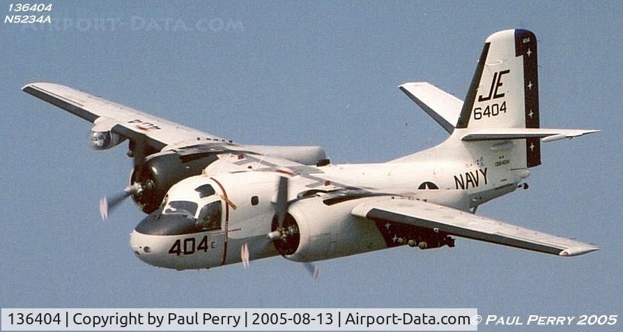 136404, Grumman US-2B Tracker (G89) C/N 313, In flight on Media Day. Photoship was a C-60