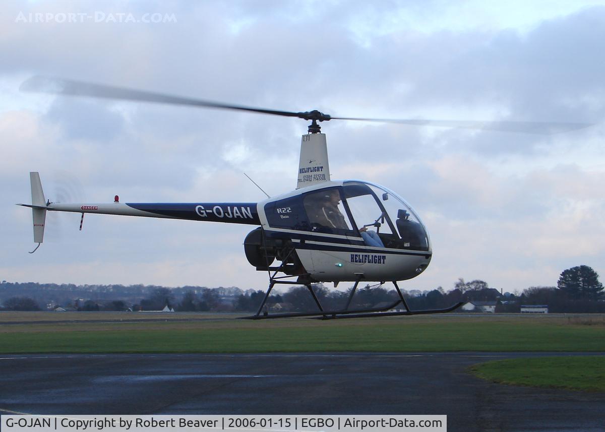 G-OJAN, 1991 Robinson R22 Beta C/N 2012, Robinson R22 Beta owned by Heliflight UK (Halfpenny Green)