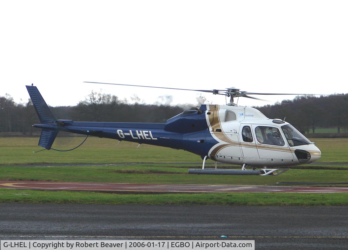 G-LHEL, 1990 Aerospatiale AS-355F-2 Ecureuil 2 C/N 5462, Aerospatiale AS-355-2 Twin Squirrel owned by Lloyd Helicopters(Halfpenny Green)