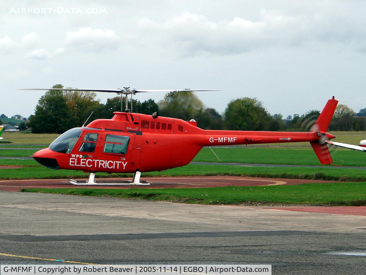 G-MFMF, 1981 Bell 206B JetRanger III C/N 3569, Bell 206B Jet Ranger owned by Western Power Distribution (Halfpenny Green)