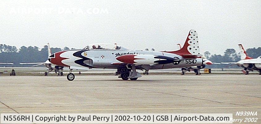 N556RH, 1958 Lockheed T-33A C/N 58-665, Old and new Thunderbirds, together in a way.  