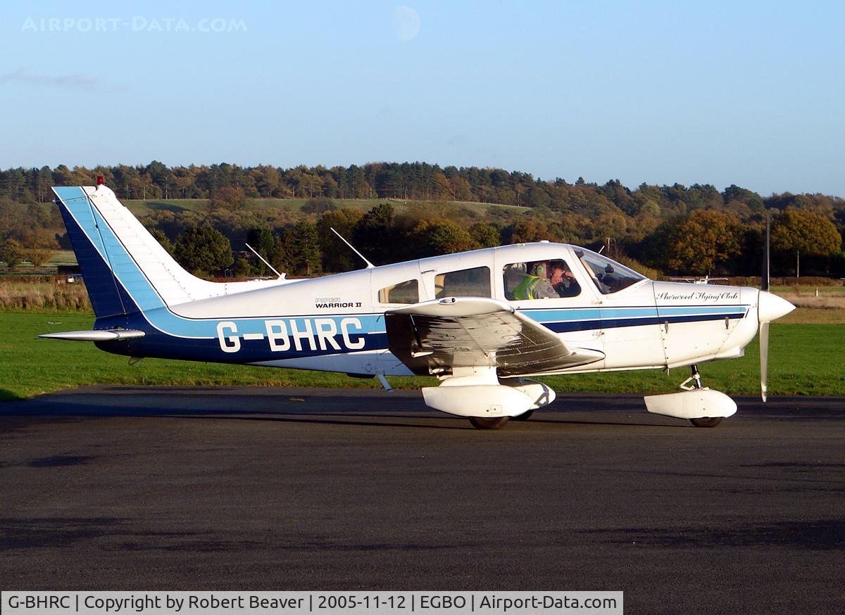 G-BHRC, 1979 Piper PA-28-161 Cherokee Warrior II C/N 28-7916430, Piper PA-28-161 Warrior II (Halfpenny Green)owned by Sherwood Flying Club