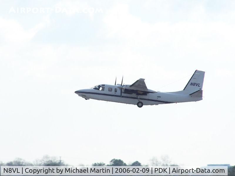N8VL, 1983 Gulfstream 690C C/N 11732, Departing PDK - Starting to rotate gear.