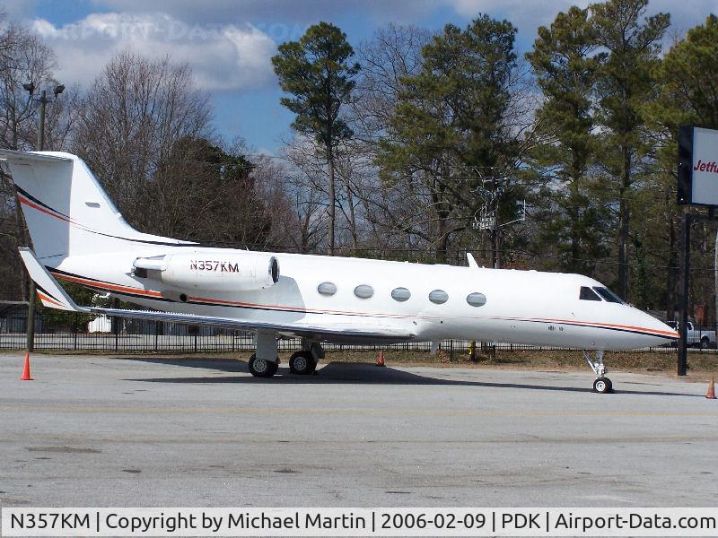 N357KM, 1984 Gulfstream Aerospace G-1159A Gulfstream III C/N 435, Tied down @ Jet Fuel