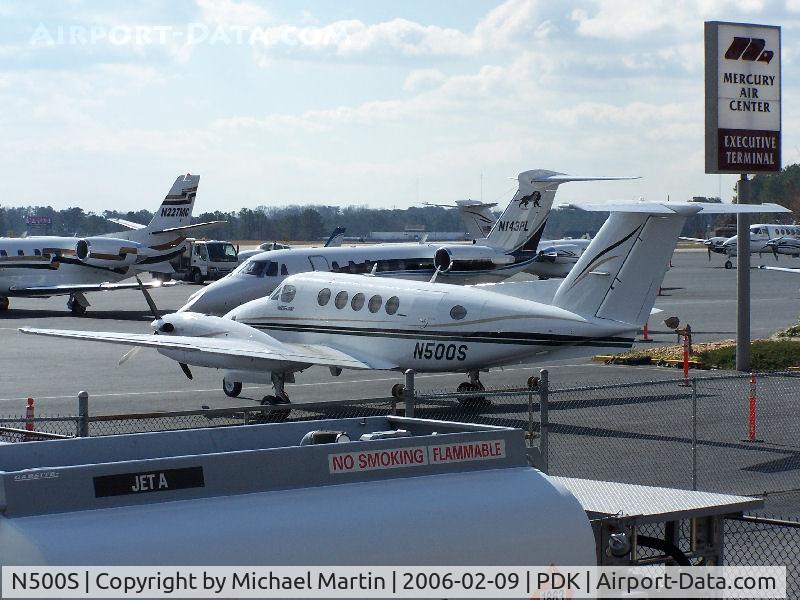 N500S, 1988 Beech 300 C/N FA-149, Tied Down @ Mercury Air Center with other A/C