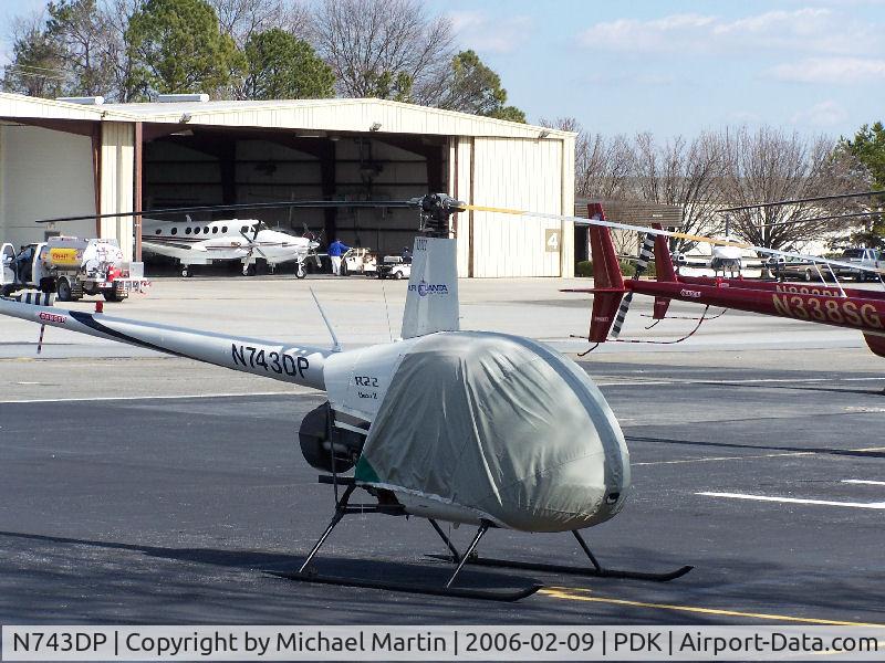 N743DP, 2003 Robinson R22 BETA C/N 3429, Tied down @ PDK