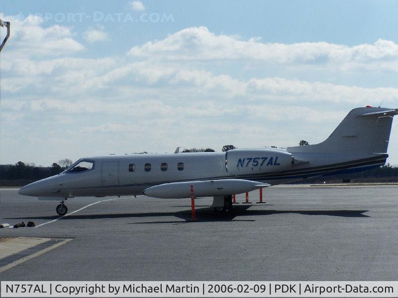 N757AL, 1977 Gates Learjet 35A C/N 130, Tied down @ Mercury Air Center