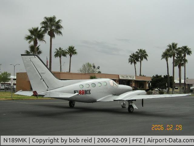 N189MK, 1978 Cessna 414A Chancellor C/N 414A0100, Cloudy Day at FFZ